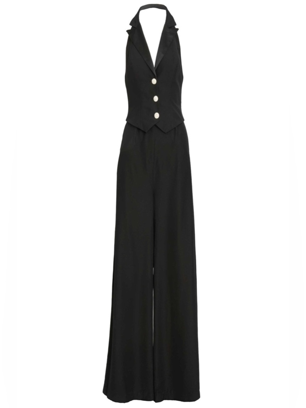 Mac Duggal Tailored Halter Wide Leg Jumpsuit - Picture 4 of 4